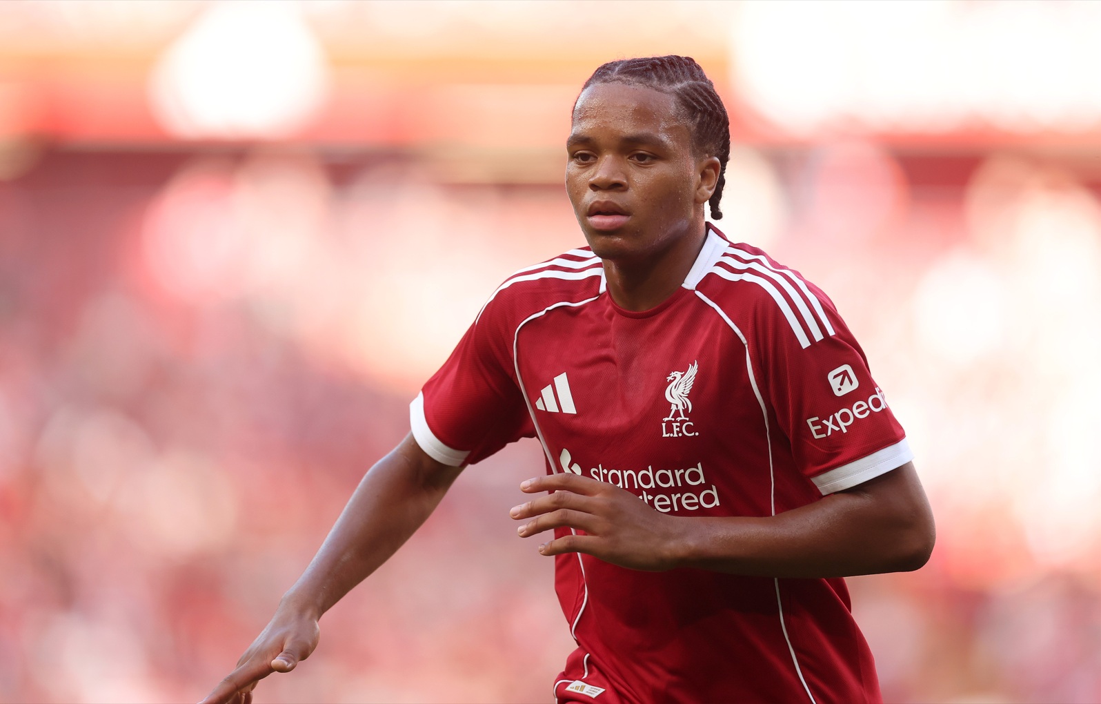 Liverpool are reluctant to block Rio Ngumoha's pathway to the first team