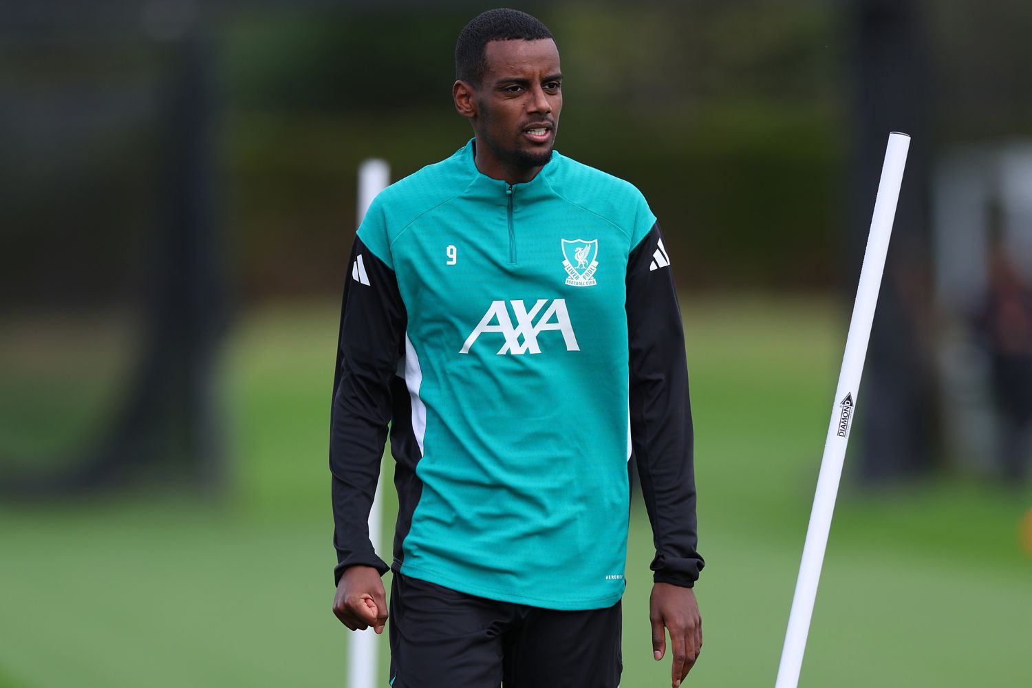 Alexander Isak in training for Liverpool