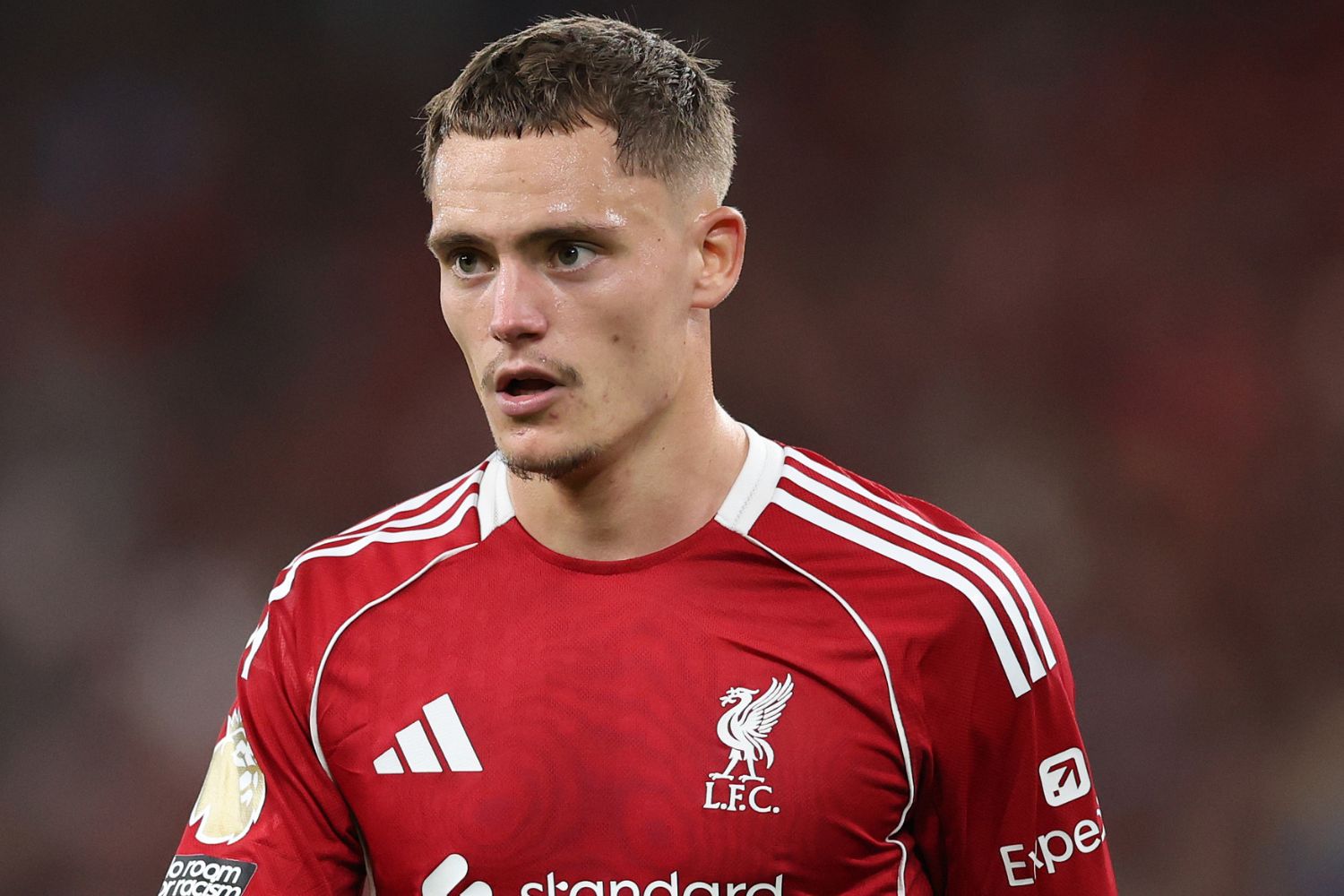 Florian Wirtz playing for Liverpool