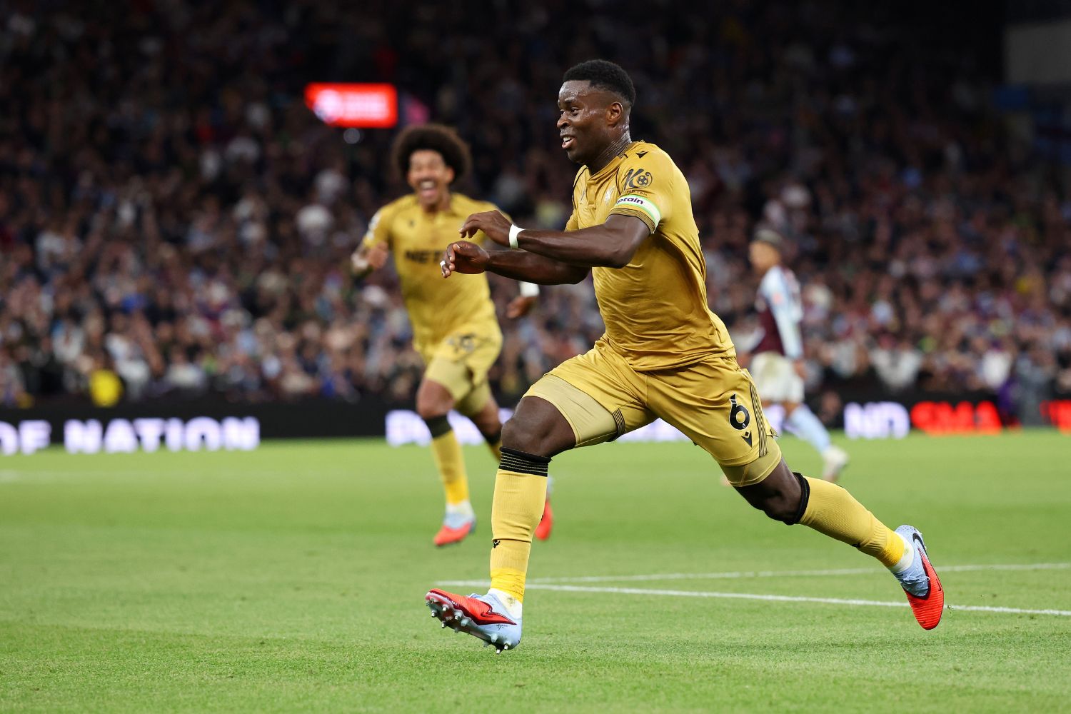 Marc Guehi celebrates scoring for Crystal Palace