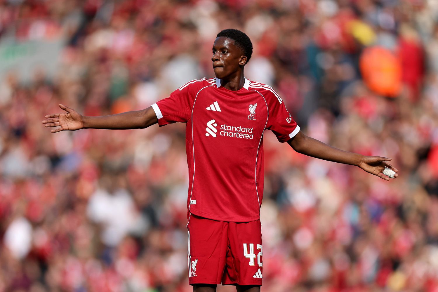 Trey Nyoni of Liverpool during the pre-season friendly match between Liverpool v Athletic Club Bilbao
