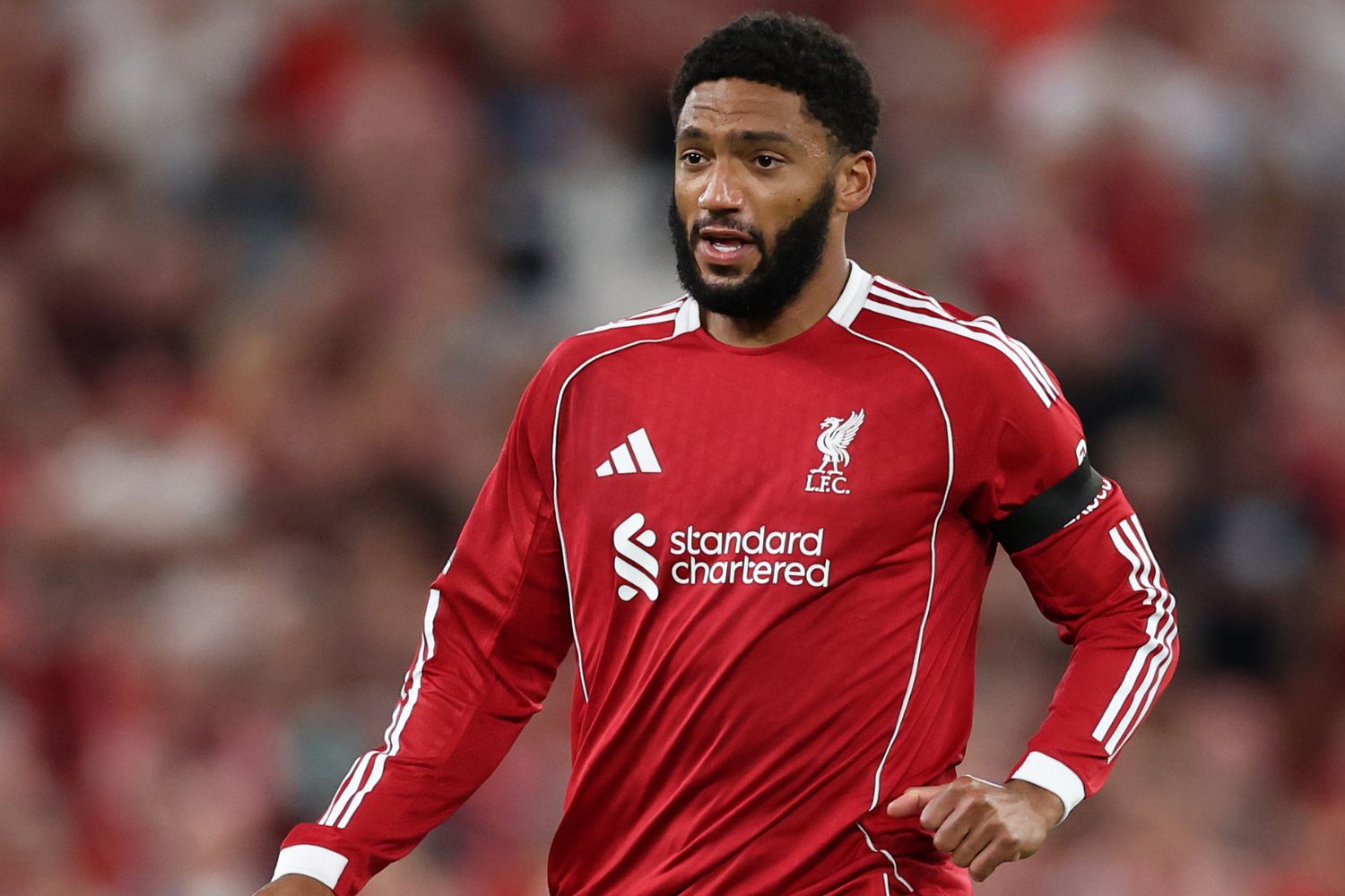 Joe Gomez playing against Bournemouth at Anfield