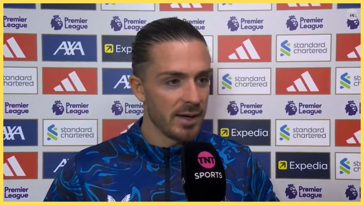 Jack Grealish speaks after the Merseyside derby