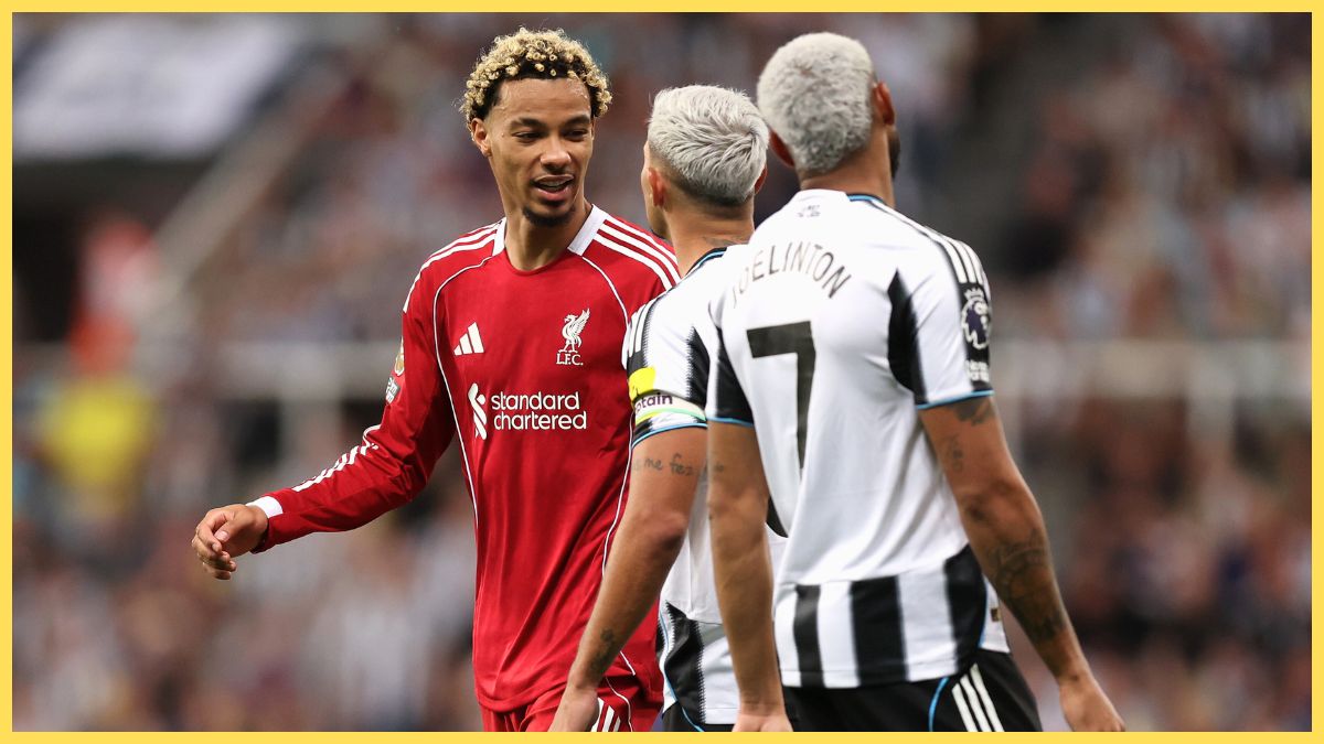 Hugo Ekitike against Newcastle