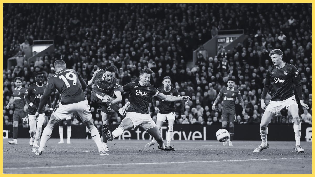 Diogo Jota scores against Everton