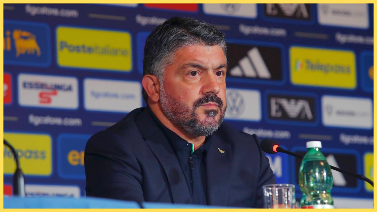 Gennaro Gattuso speaks as Italy manager
