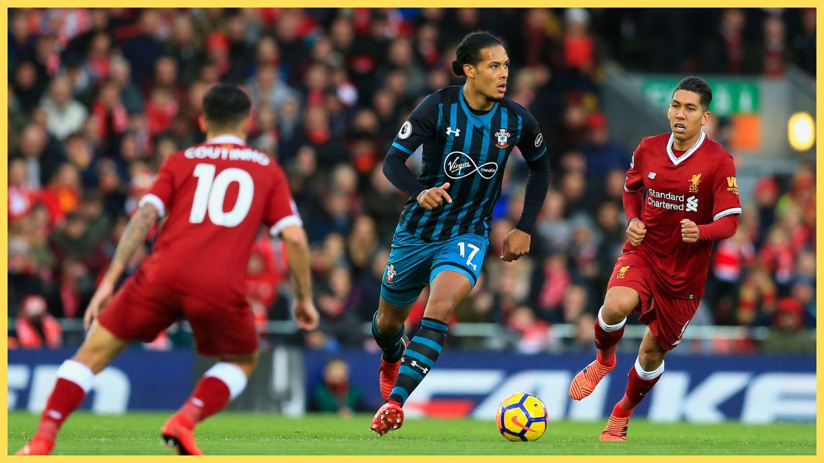 Virgil van Dijk plays against Liverpool for Southampton