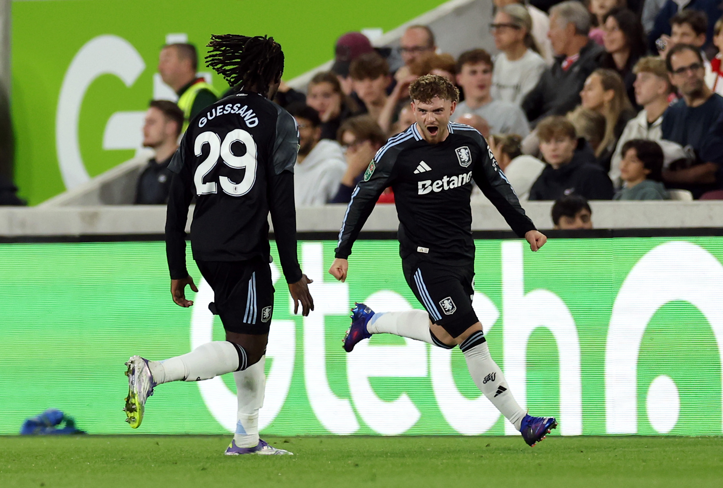Harvey Elliott scored on his first start for Aston Villa, but they lost on penalties to Brentford