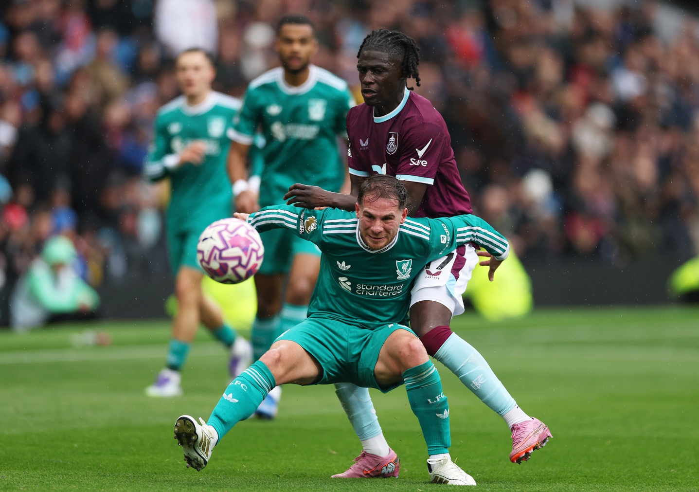 Alexis Mac Allister had to be substituted at half-time in Liverpool's win over Burnley