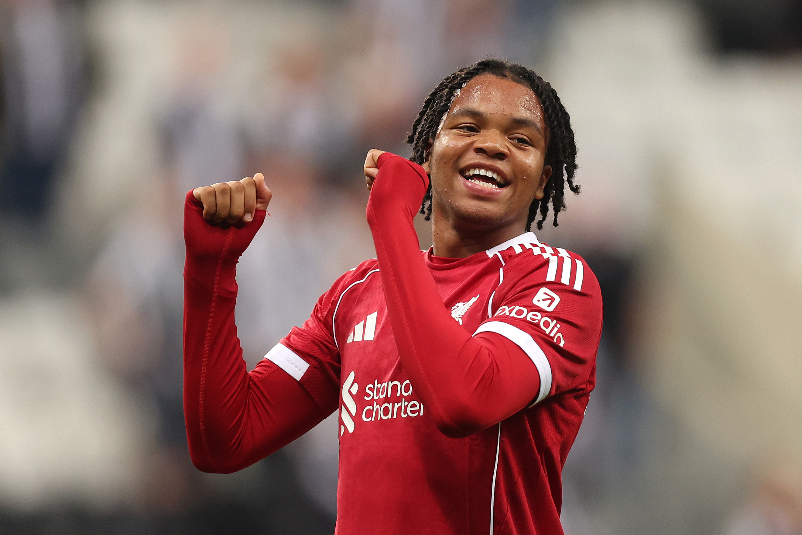 Rio Ngumoha has signed his first professional contract with Liverpool