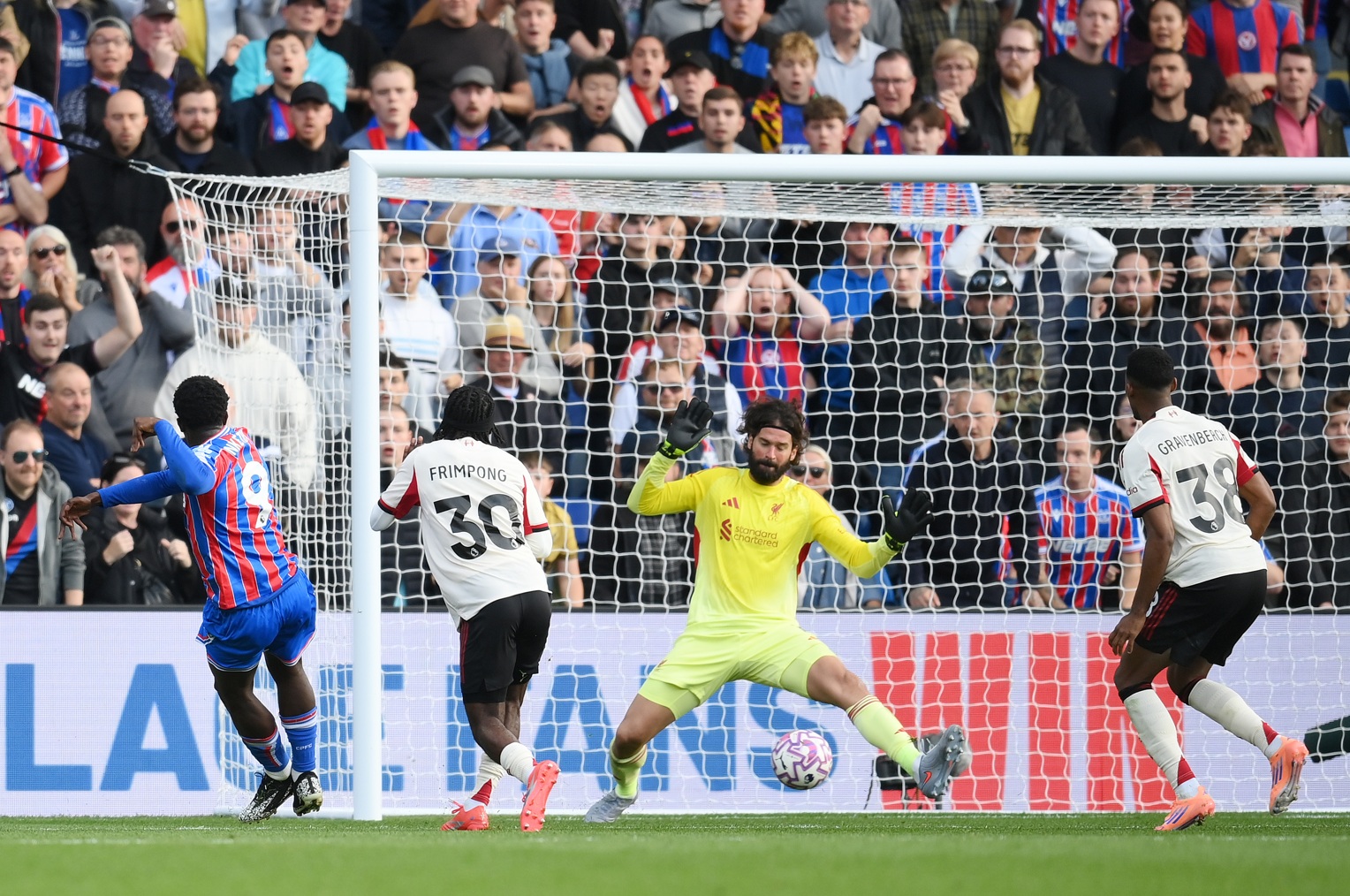 Eddie Nketiah scored a last-gasp winner for Crystal Palace against Liverpool on Saturday