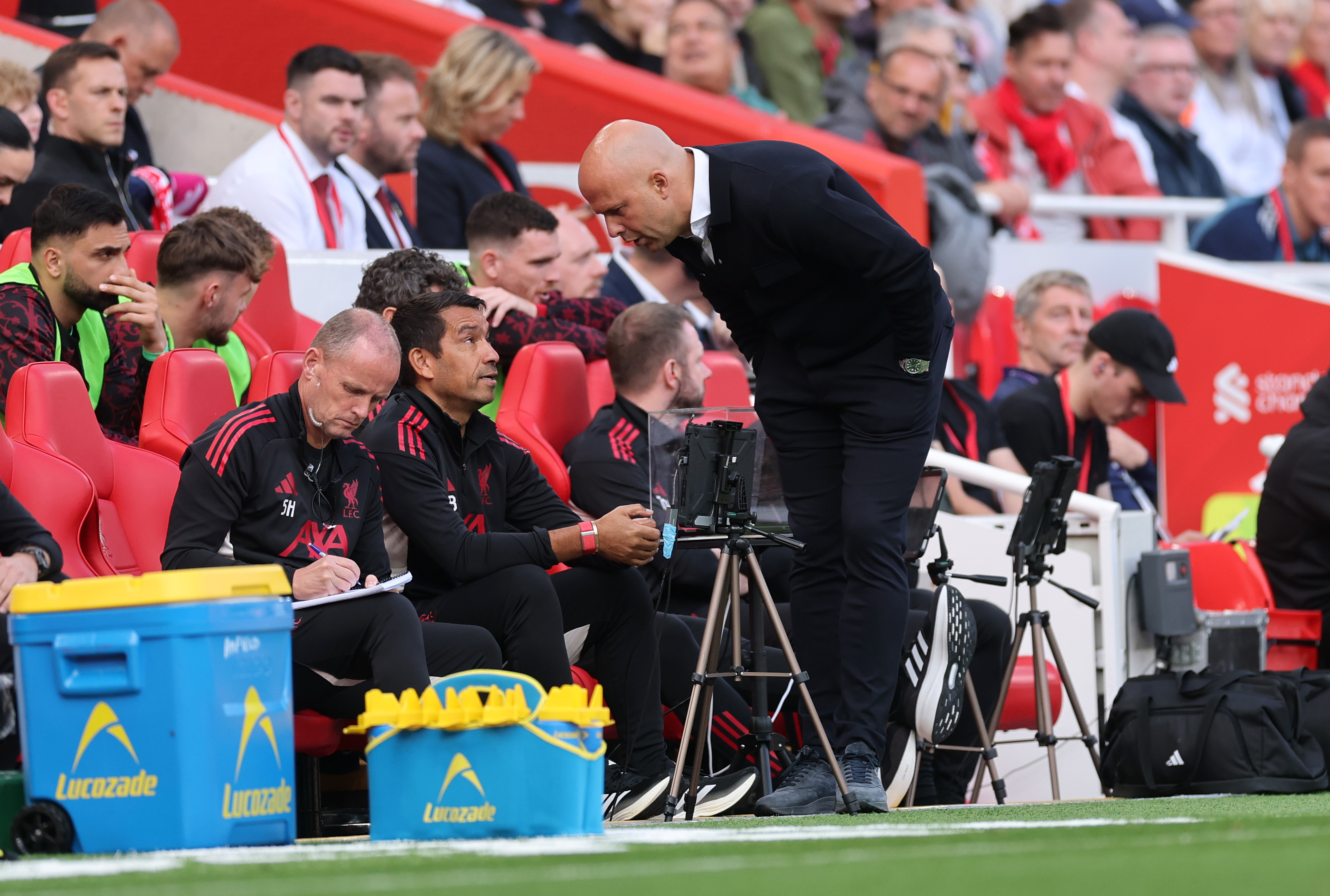 Arne Slot will be planning for an intense run of seven matches in 21 days for Liverpool