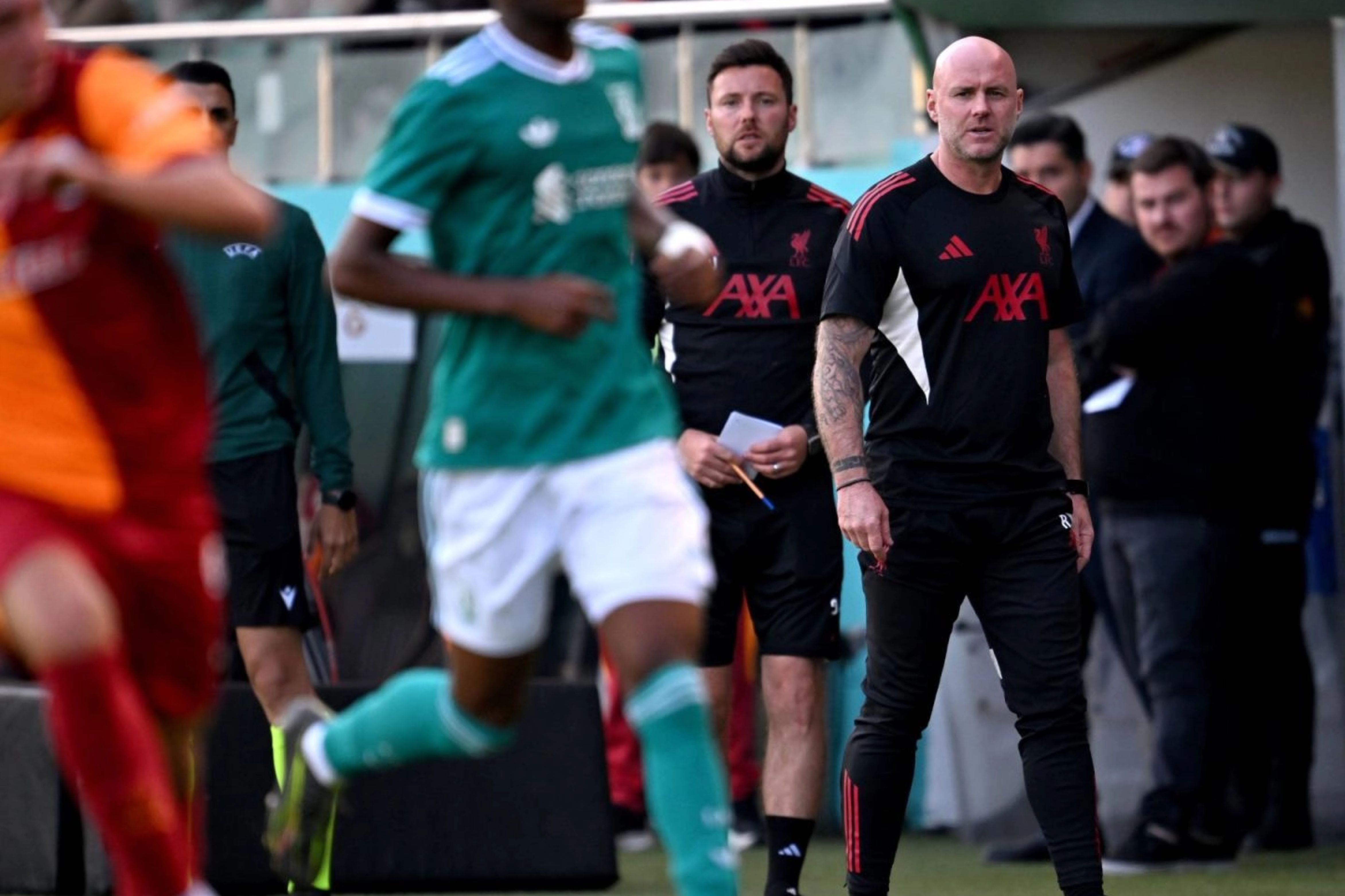 Rob Page oversees Liverpool U21s