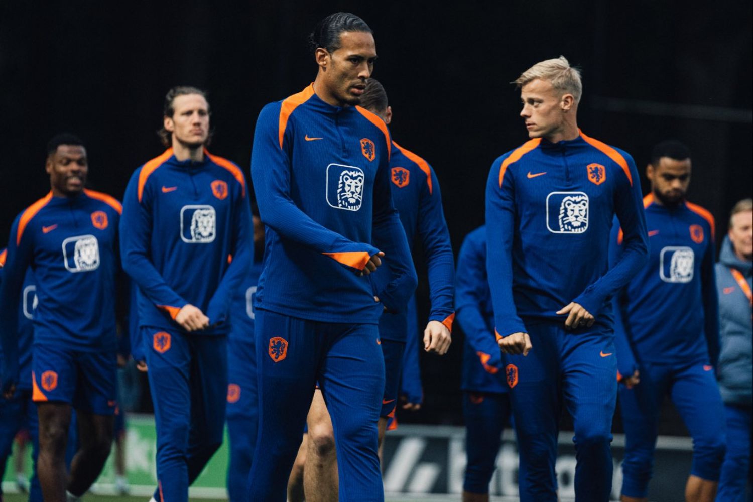 Virgil van Dijk in training for the Netherlands