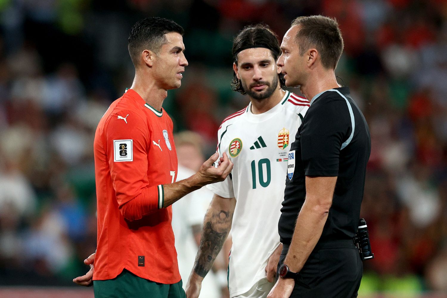 Dominik Szoboszlai and Cristiano Ronaldo