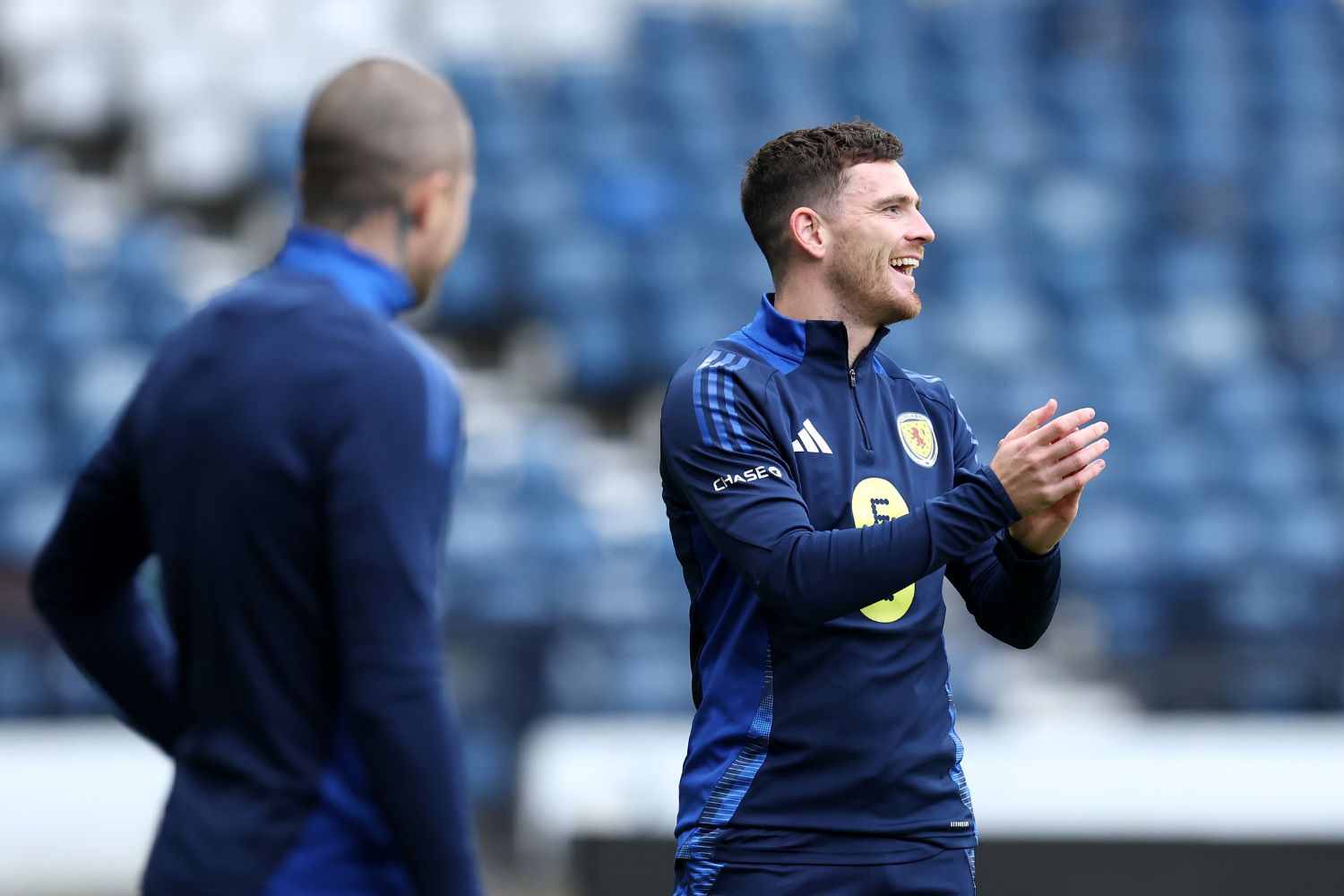 Andy Robertson in Scotland training