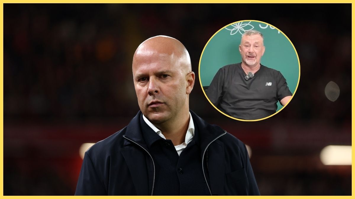 Arne Slot at Anfield against Crystal Palace