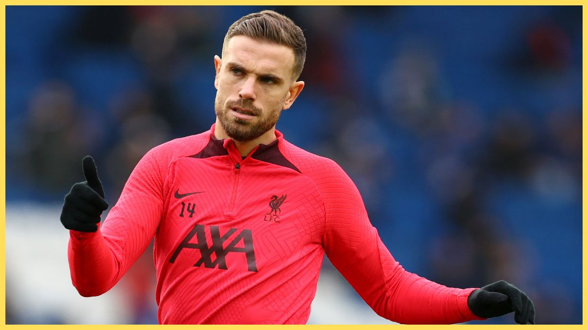 Jordan Henderson playing for Liverpool