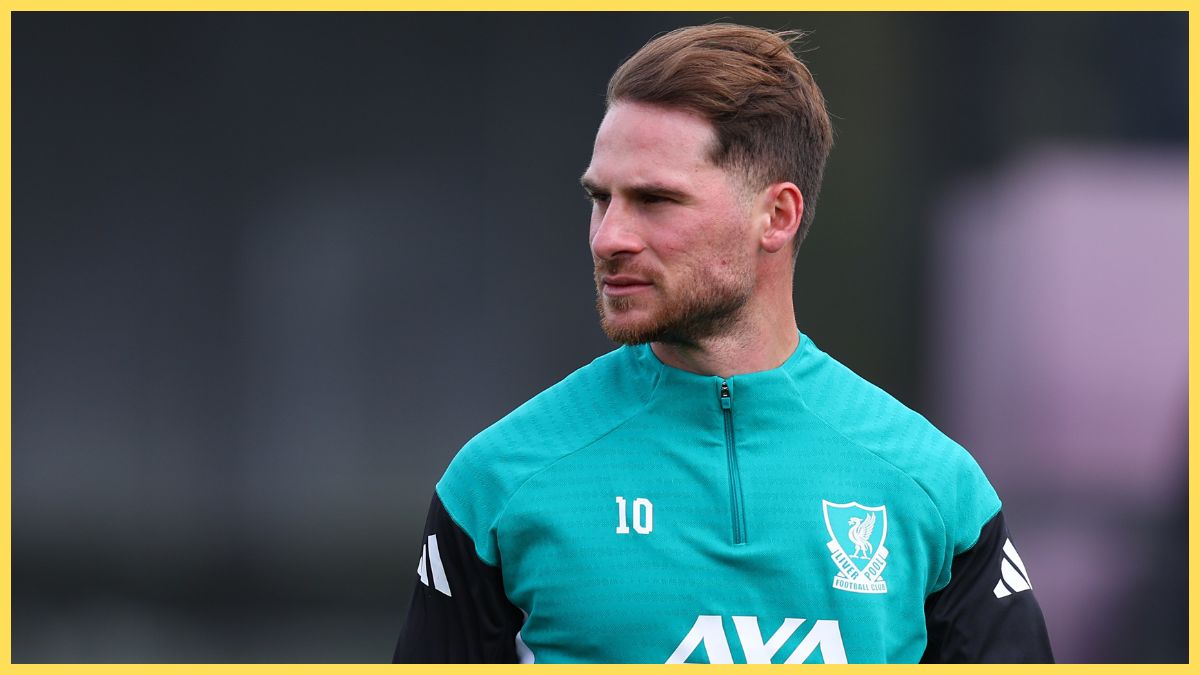 Alexis Mac Allister in Liverpool training