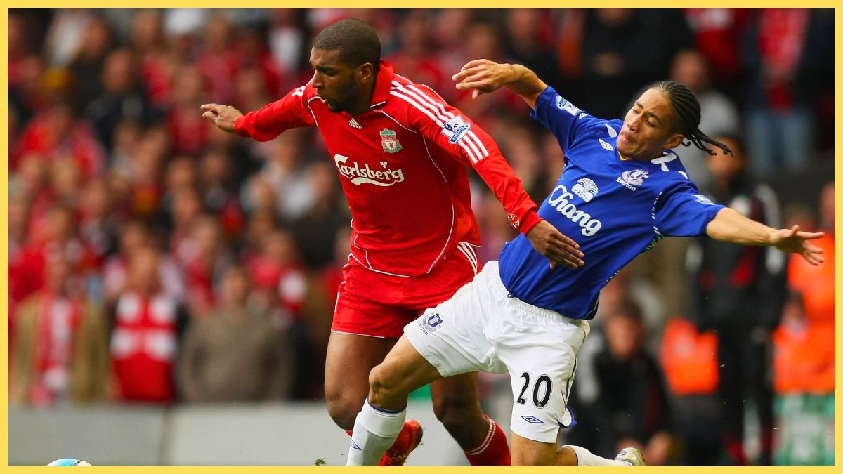 Ryan Babel against Everton in 2008