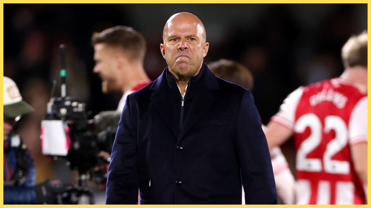 Arne Slot after losing to Brentford