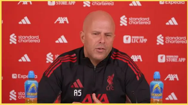 Arne Slot speaks about Liverpool