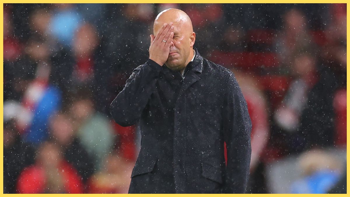 Arne Slot at Anfield against Crystal Palace