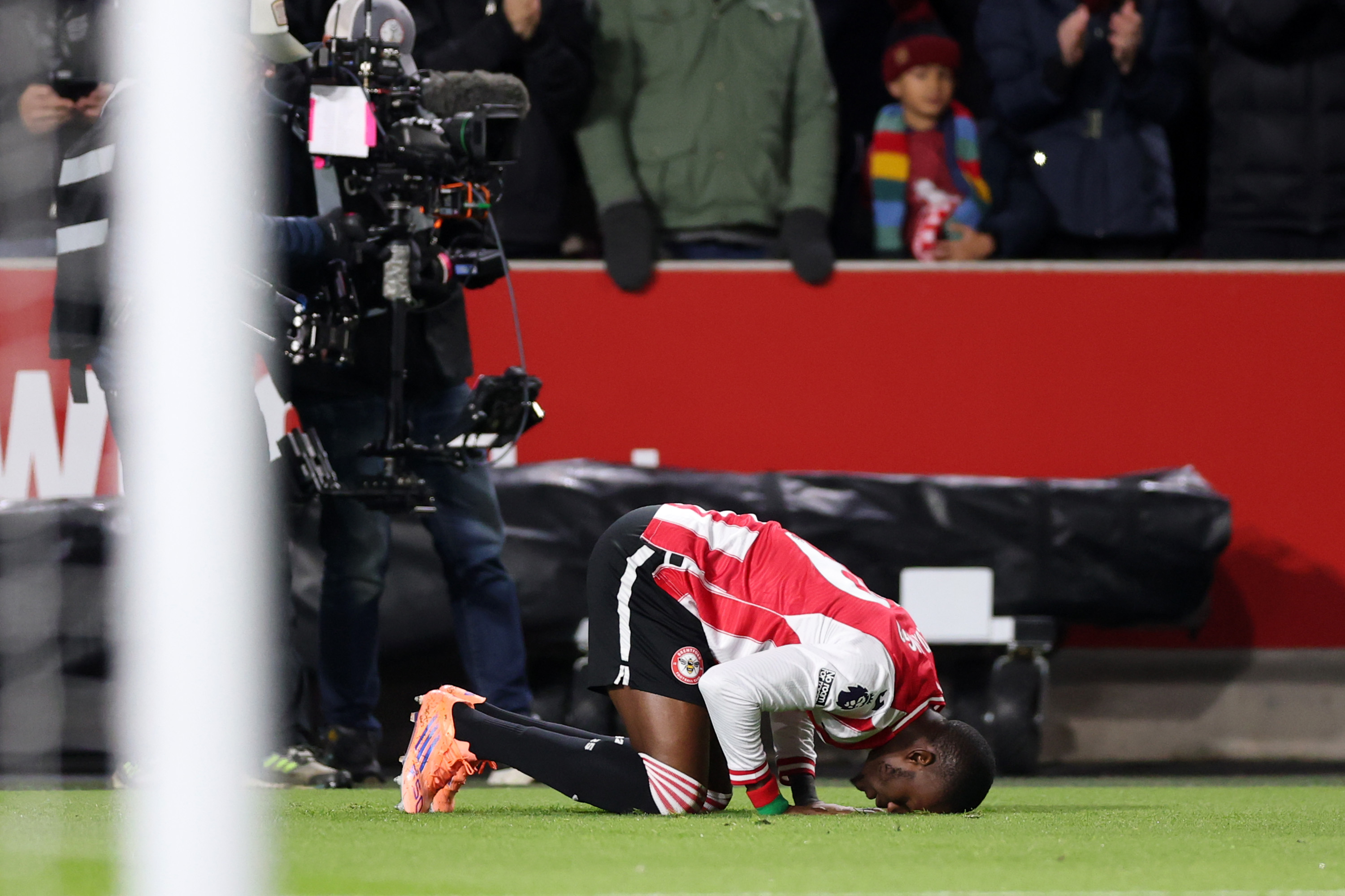 Dango Ouattara gave Brentford a fifth-minute lead against Liverpool