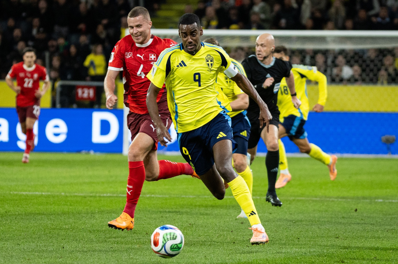 Alexander Isak couldn't prevent Sweden from succumbing to defeat against Switzerland on Friday