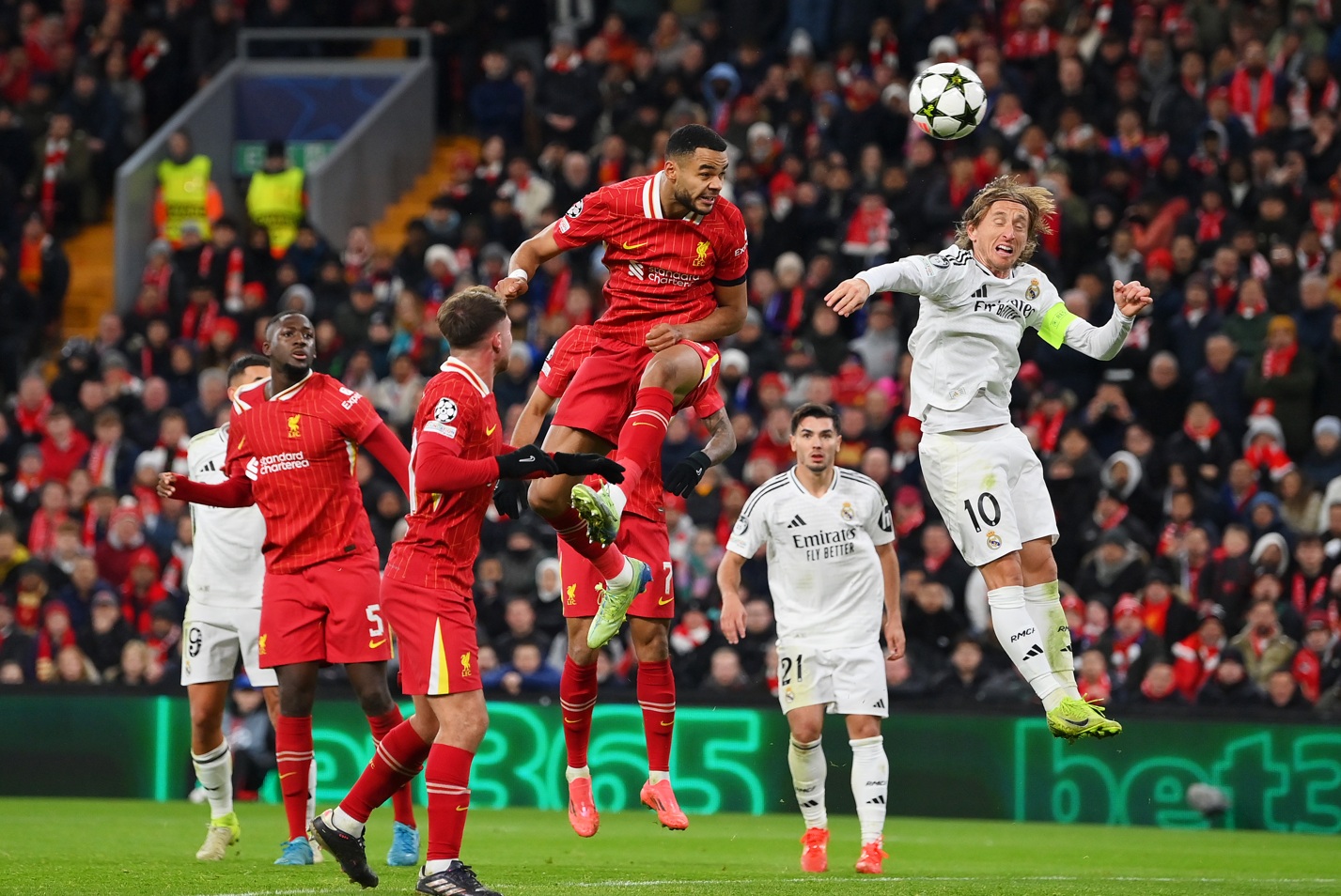 Liverpool beat Real Madrid in the Champions League at Anfield last season