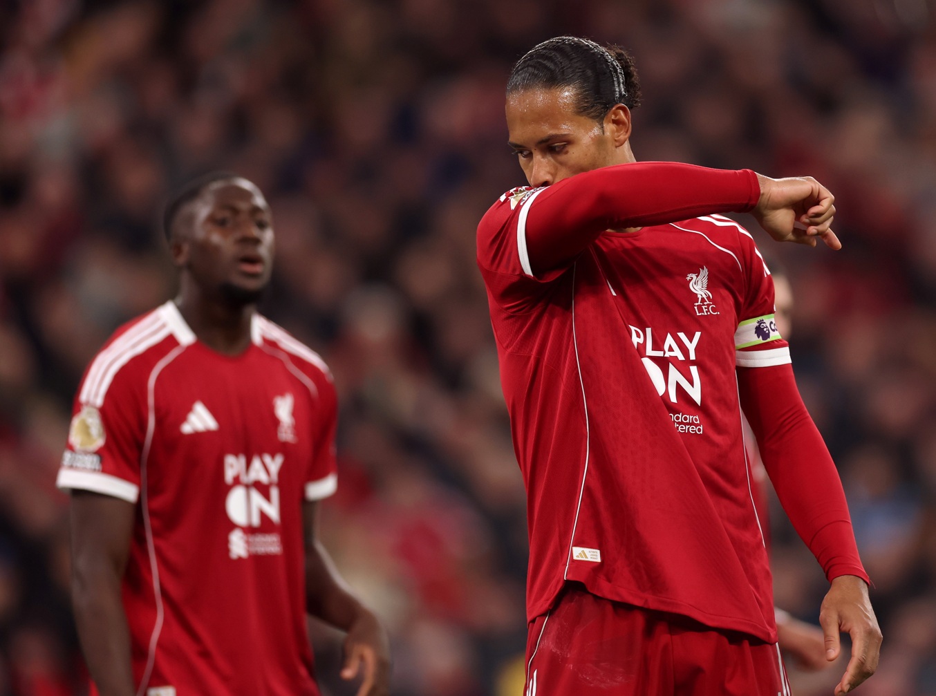Virgil van Dijk has urged his Liverpool teammates not to 'hide' during their current travails
