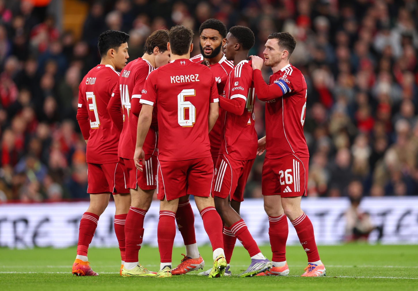 Liverpool had some experienced names in their much-changed starting line-up against Crystal Palace