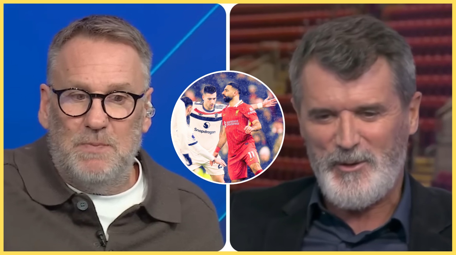 Paul Merson and Roy Keane have both tipped Liverpool to beat Manchester United on Sunday