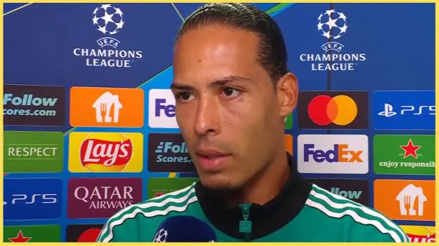 Virgil van Dijk has said there's no need for Liverpool to 'panic' after two straight defeats
