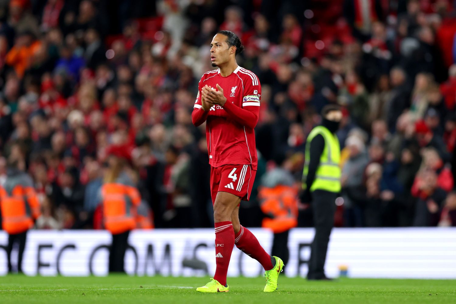 Virgil van Dijk in action against Nottingham Forest