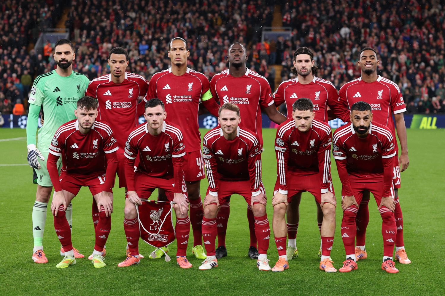Liverpool team against Real Madrid