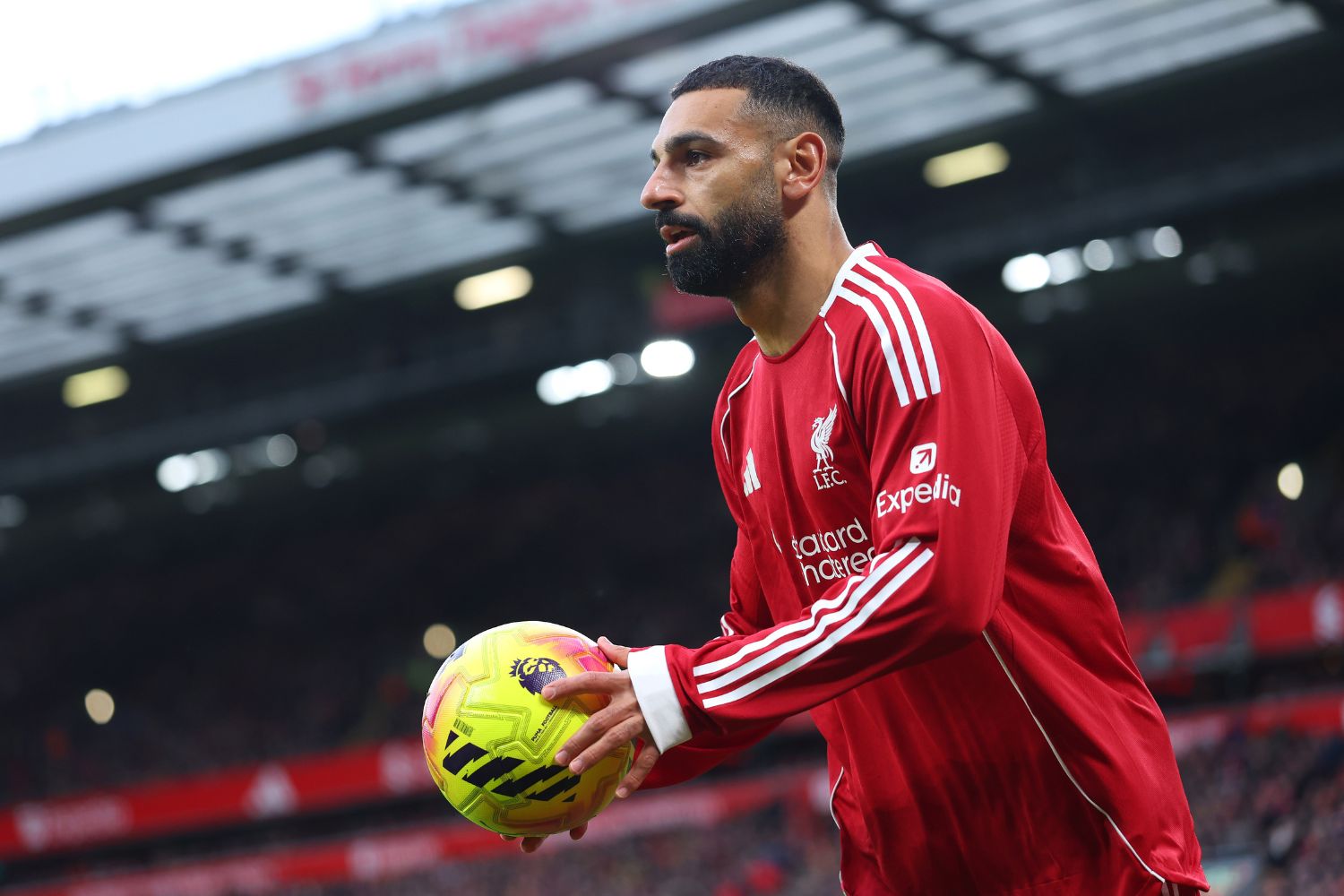 Mo Salah against Nottingham Forest at Anfield