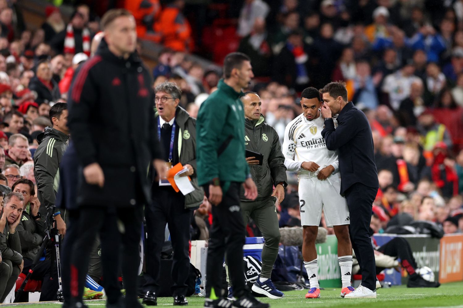 Trent Alexander-Arnold of Real Madrid subbed on at Anfield