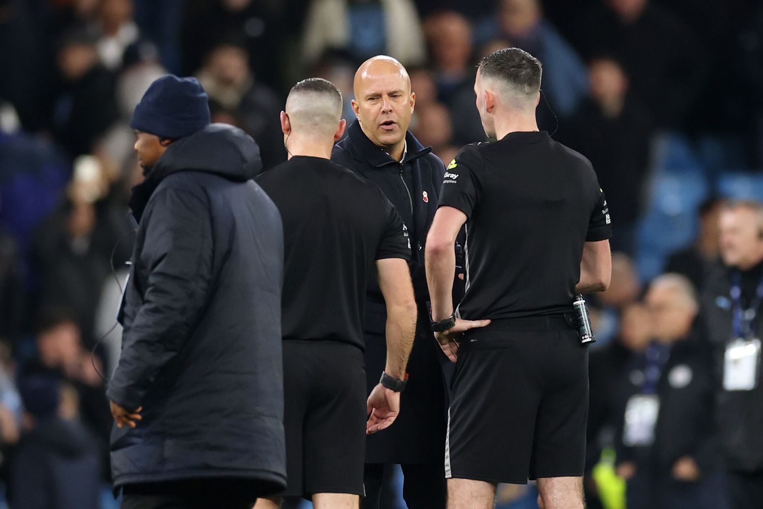 Arne Slot after the game against Manchester City