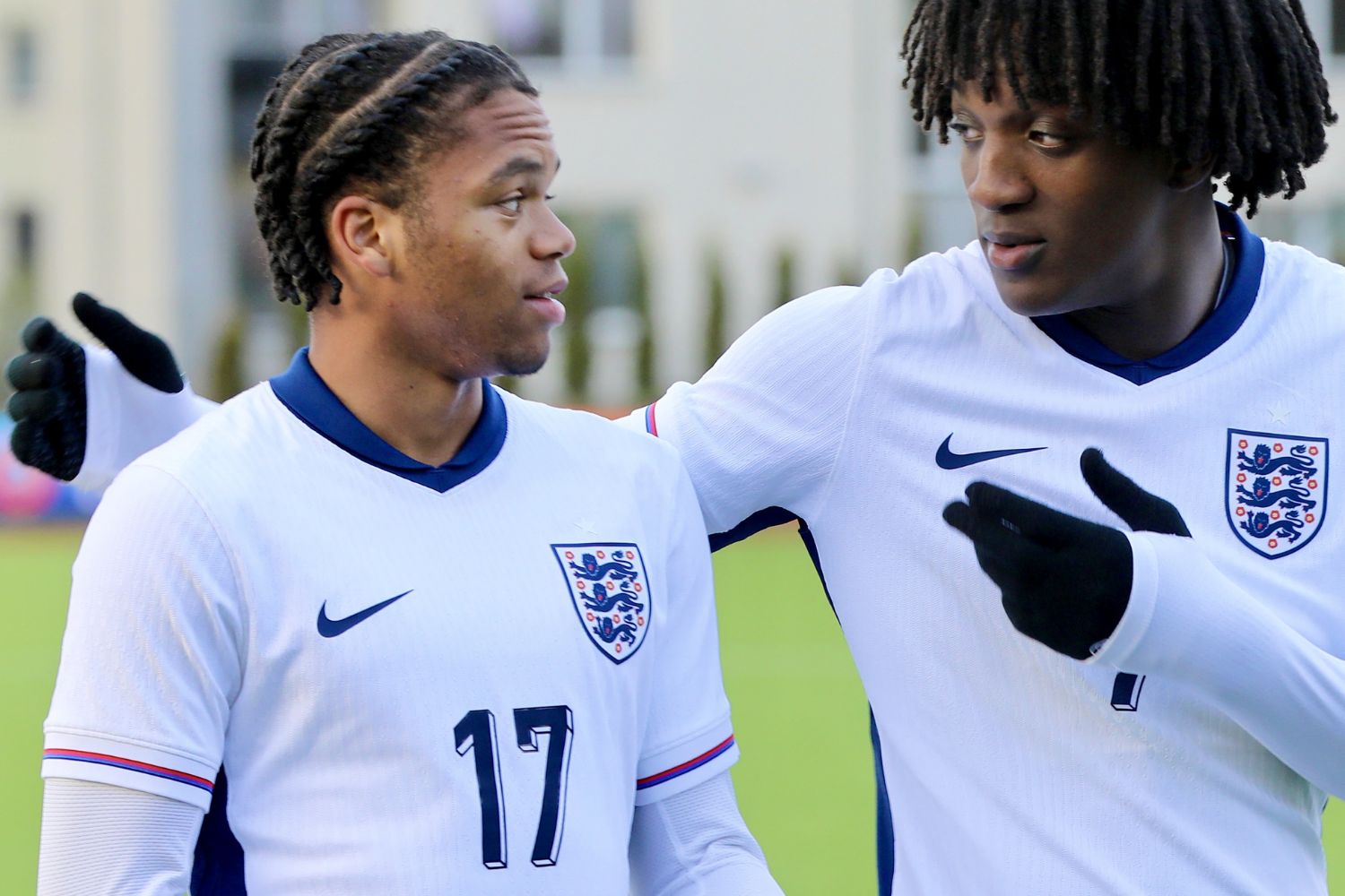 Rio Ngumoha in action for England U19s