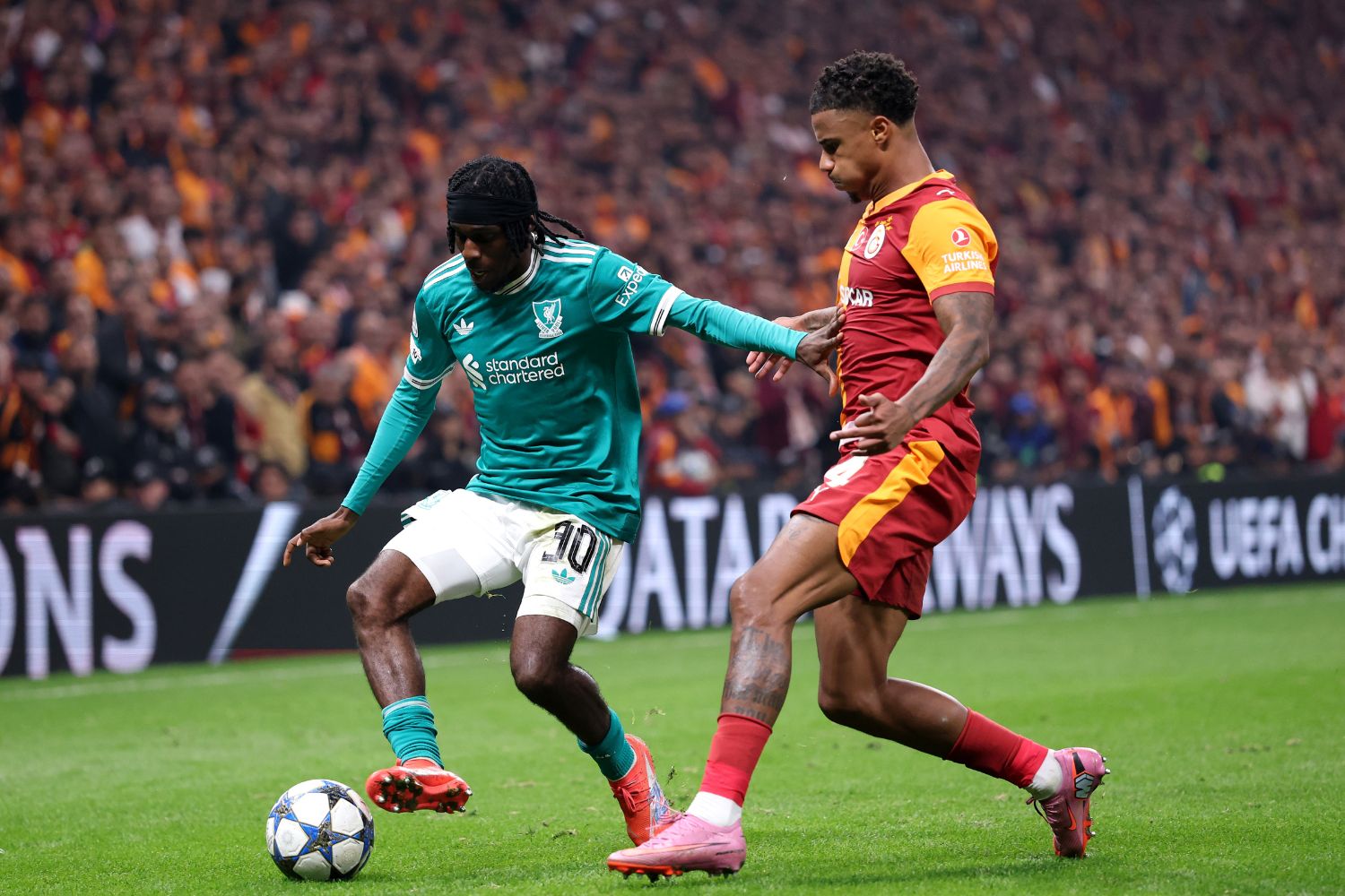 Jeremie Frimpong against Galatasaray