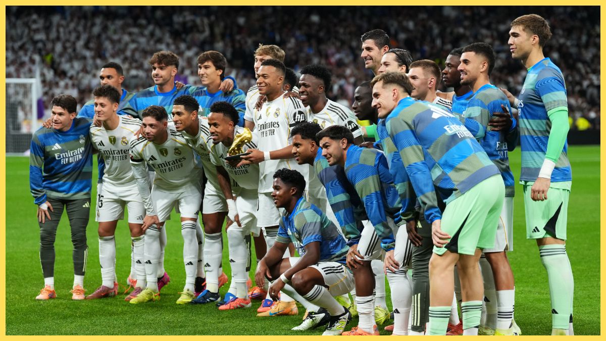 Real Madrid squad pose together