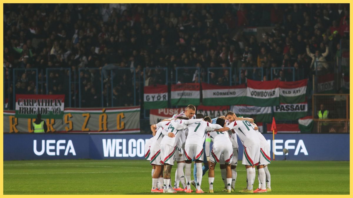 Hungary squad before playing Armenia