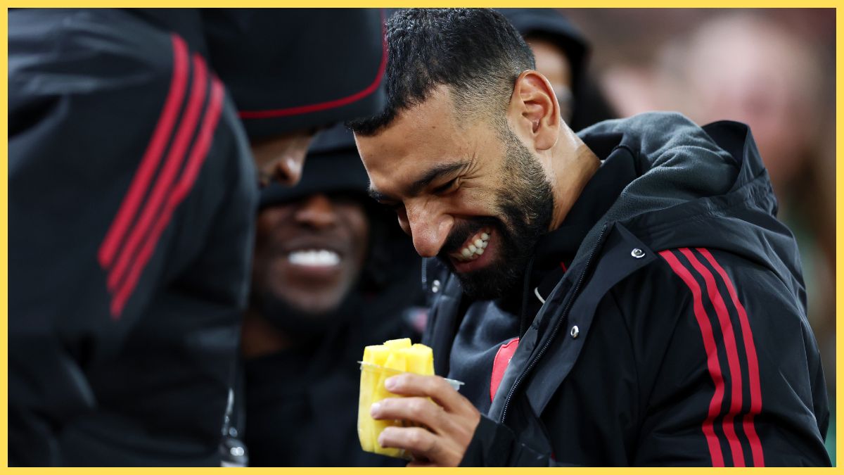 Mo Salah before Liverpool played Crystal Palace