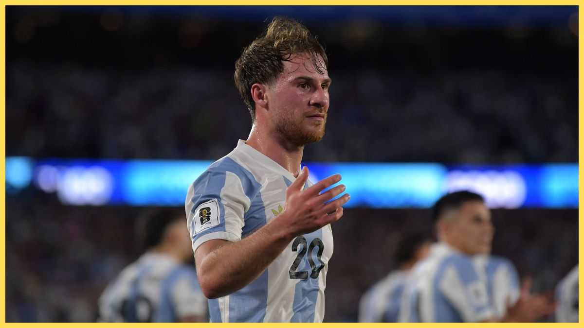 Alexis Mac Allister in action for Argentina