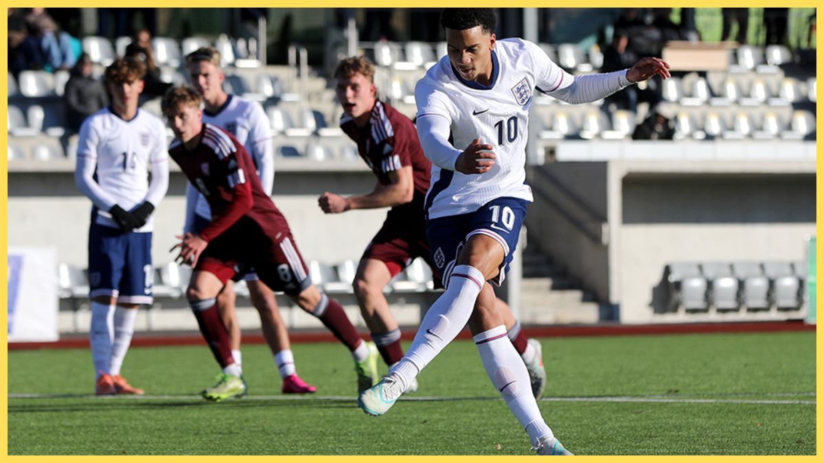 Mukasa scored England's second from the penalty spot
