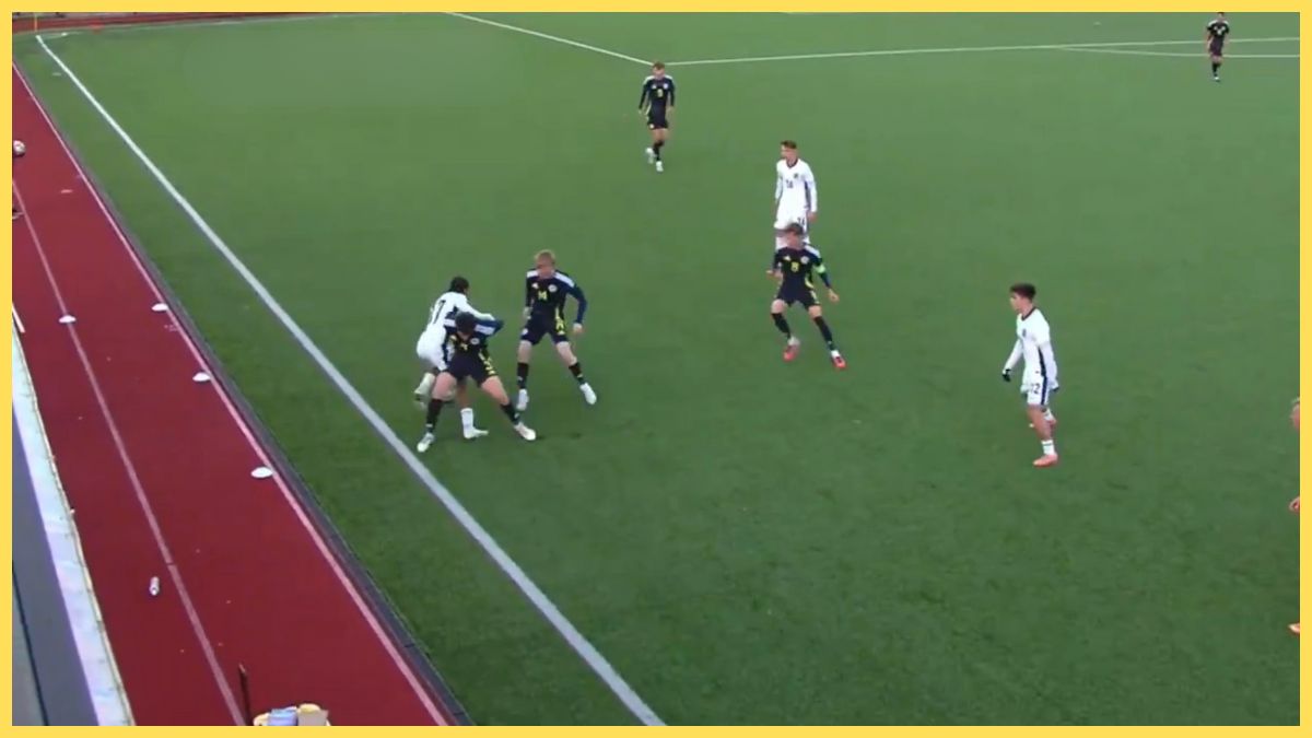 Rio Ngumoha against Scotland U19