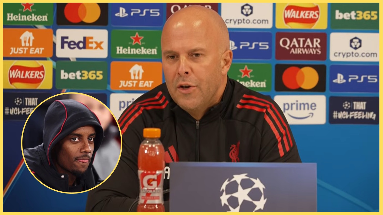 Arne Slot is hopeful that Alexander Isak might return in time for Liverpool's visit to Manchester City