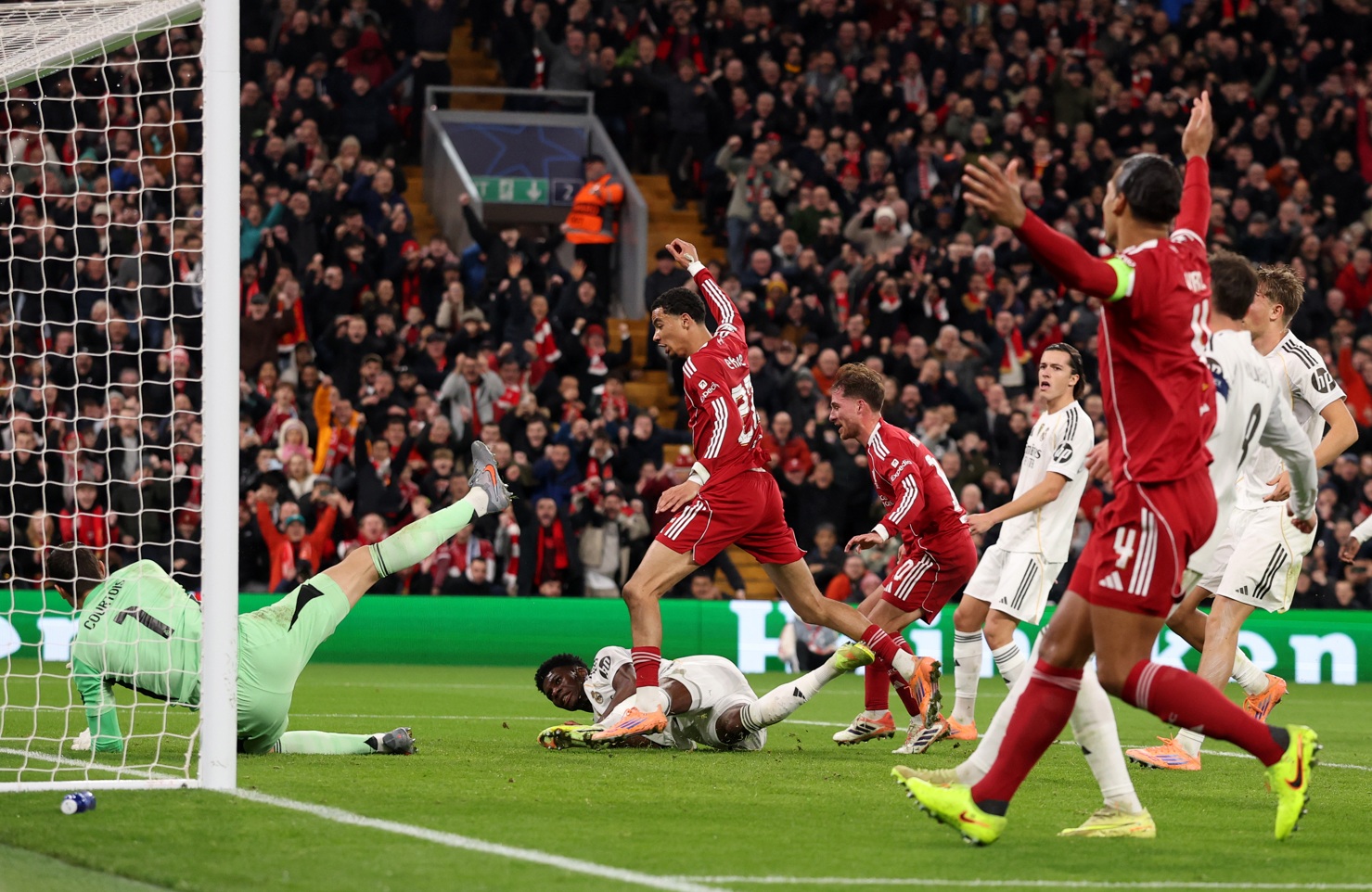 Liverpool beat Real Madrid in their most recent match at Anfield
