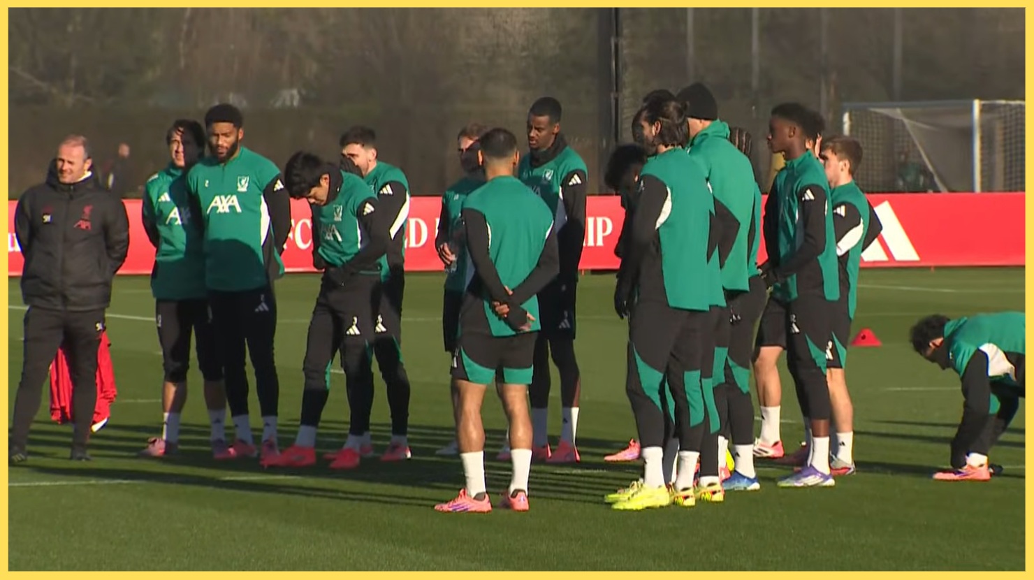 Florian Wirtz was absent from Liverpool training ahead of the Anfield clash against PSV Eindhoven